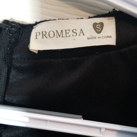 Promesa, Black Lace Romper - Picture 4 of 6